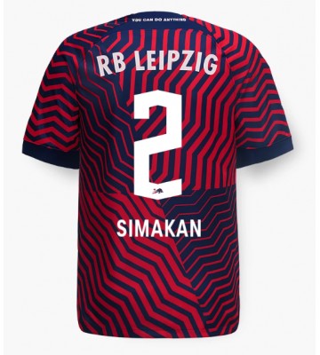 RB Leipzig Mohamed Simakan #2 Segunda Equipación 2023-24 Manga Corta